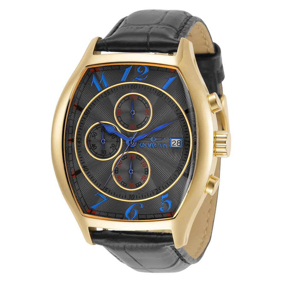 INVICTA SPECIALTY CHRONOGRAPH QUARTZ CHARCOAL DIAL MENS WATCH 34015