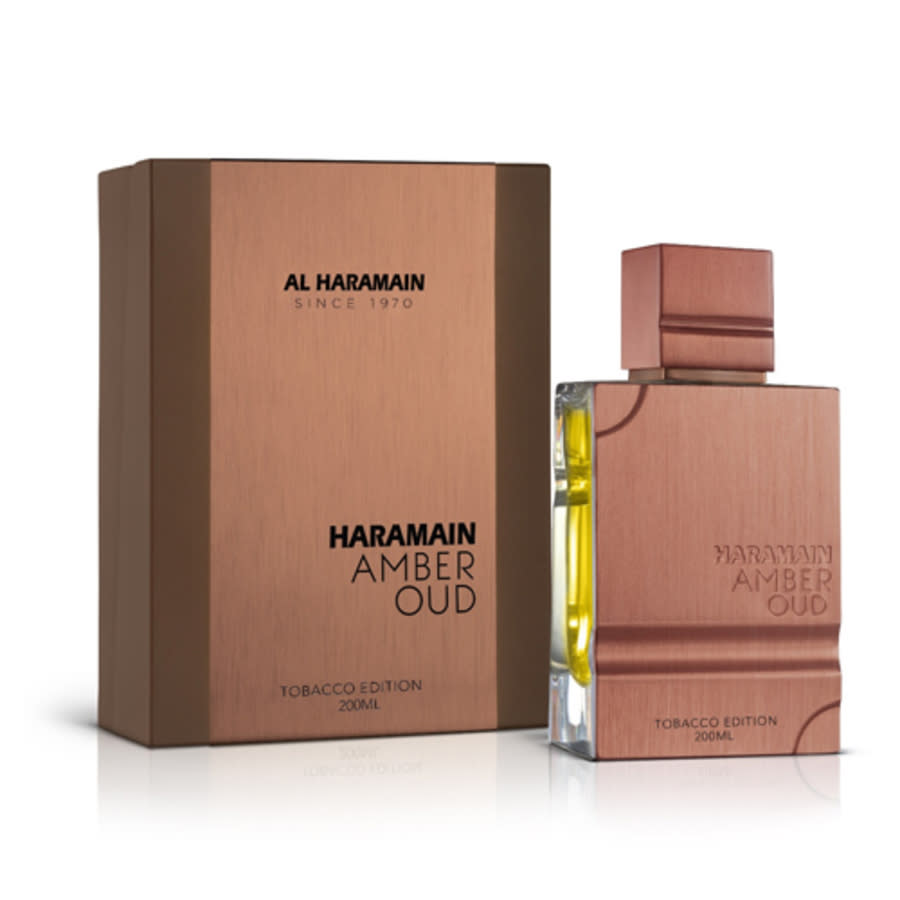 Al Haramain Unisex Amber Oud Tobacco Edition Edp Spray 6.76 oz Fragrances 6291100132263 In Black,orange