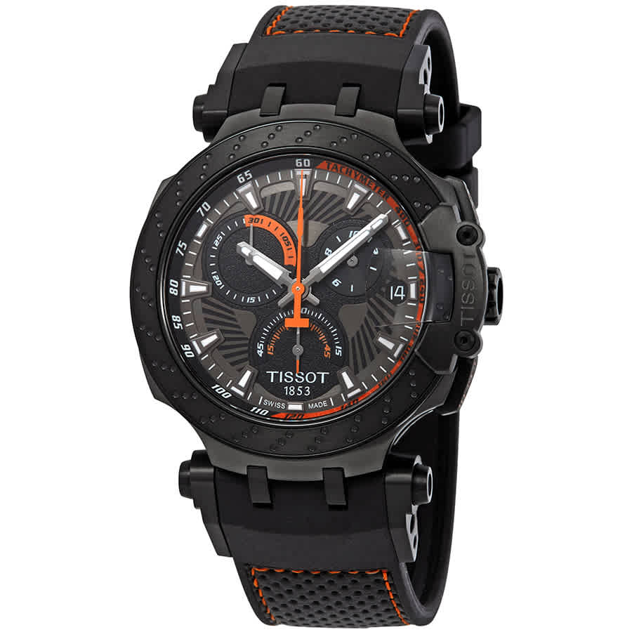 Tissot T-race Marc Marquez 2018 Limited Edition Chronograph Mens Watch T115.417.37.061.05 In Black,grey