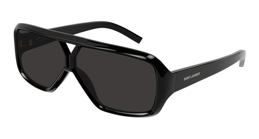 SAINT LAURENT SAINT LAURENT BLACK IRREGULAR LADIES SUNGLASSES SL 569 Y 001 63