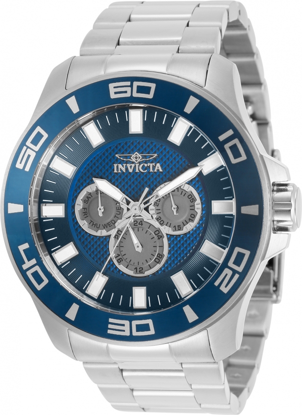 Click to view more detailed imagery on our partner's website Invicta Pro Diver Quartz Blue Dial Mens Watch 30783 In Blue,grey,silver Tone