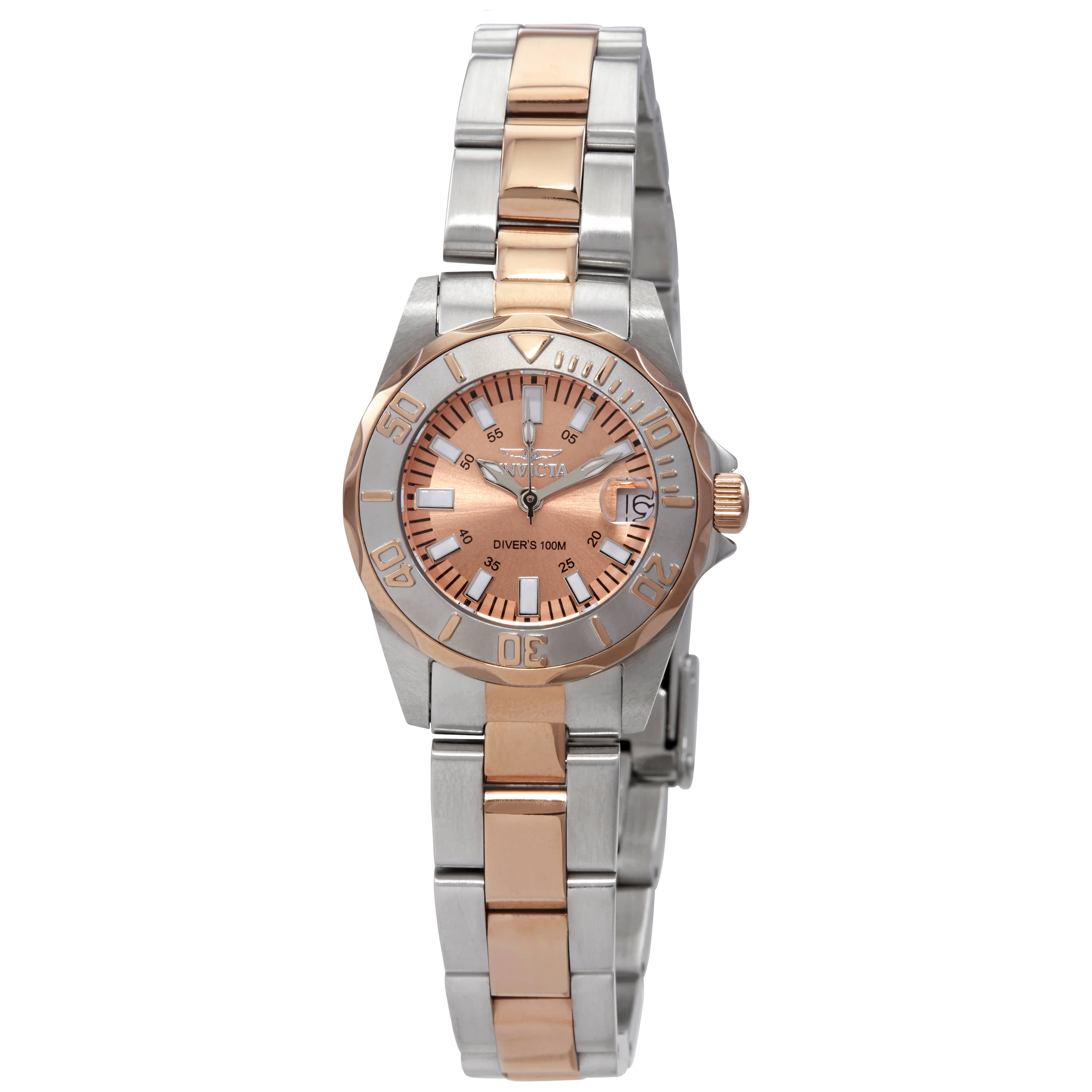 INVICTA SAPPHIRE LADY QUARTZ ROSE DIAL TWO-TONE LADIES WATCH 7067