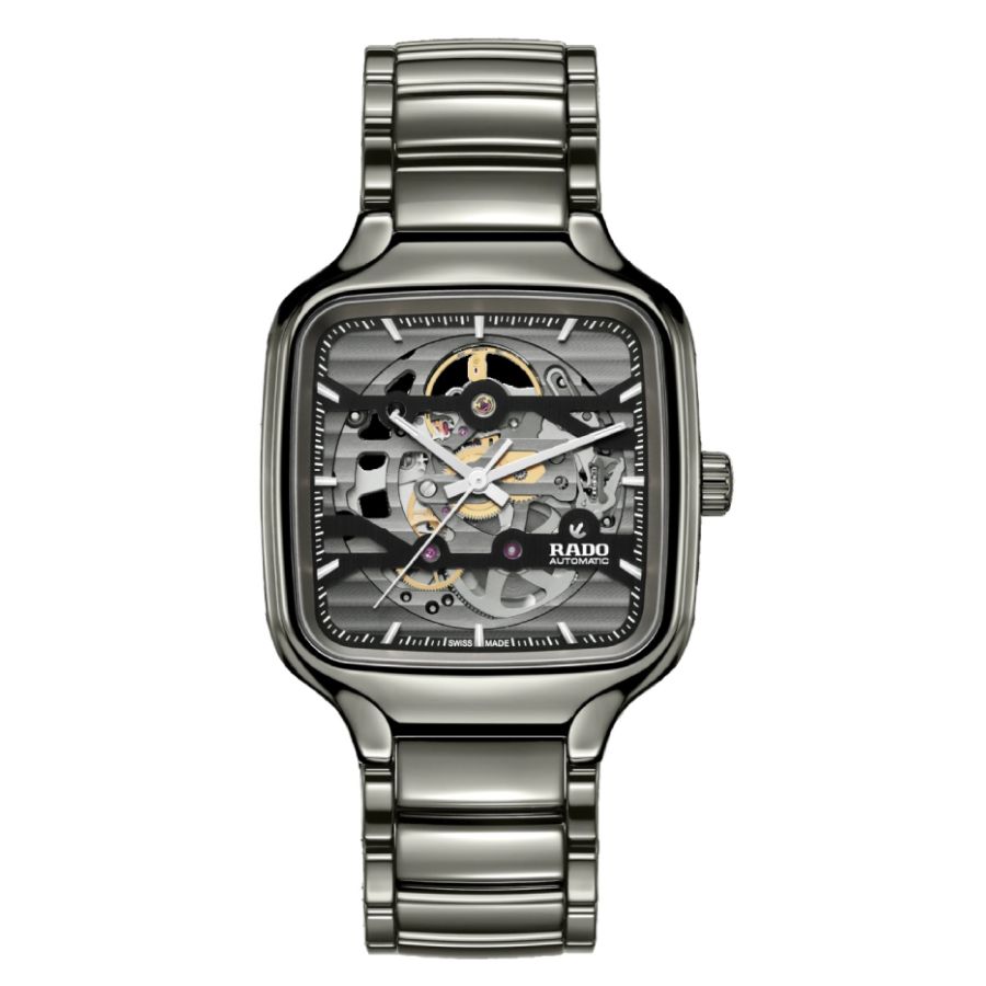 RADO RADO TRUE SQUARE AUTOMATIC SKELETON DIAL UNISEX WATCH R27125152