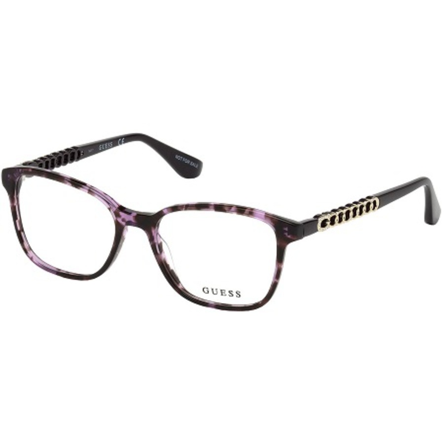 GUESS LADIES PURPLE SQUARE EYEGLASS FRAMES GU2661-S8351