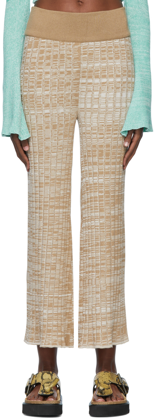 Valentine Witmeur Lab Beige Viscose Trousers In Beige