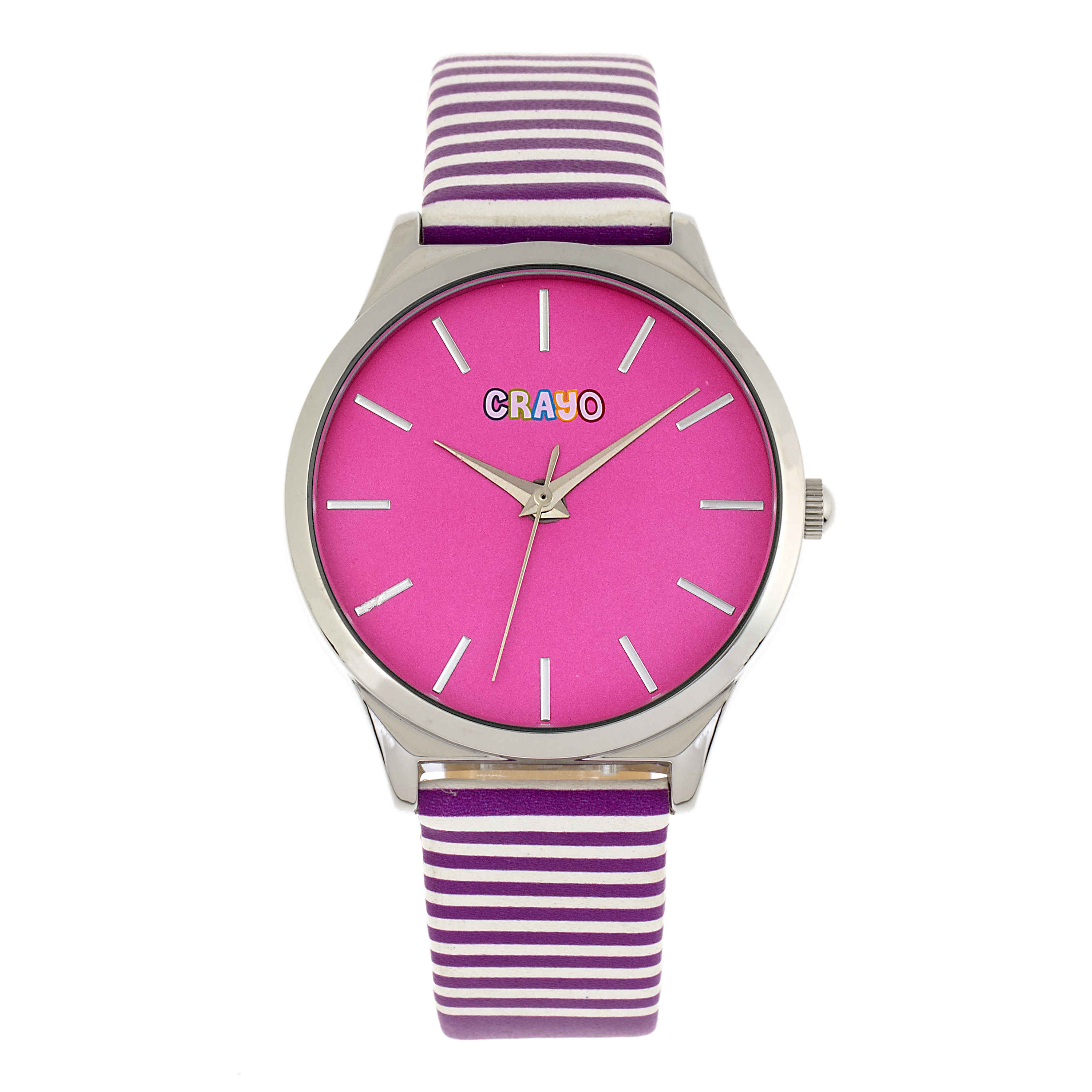 Shop Crayo Aboard Quartz Pink Dial Unisex Watch Cracr5604 In Pink / Purple