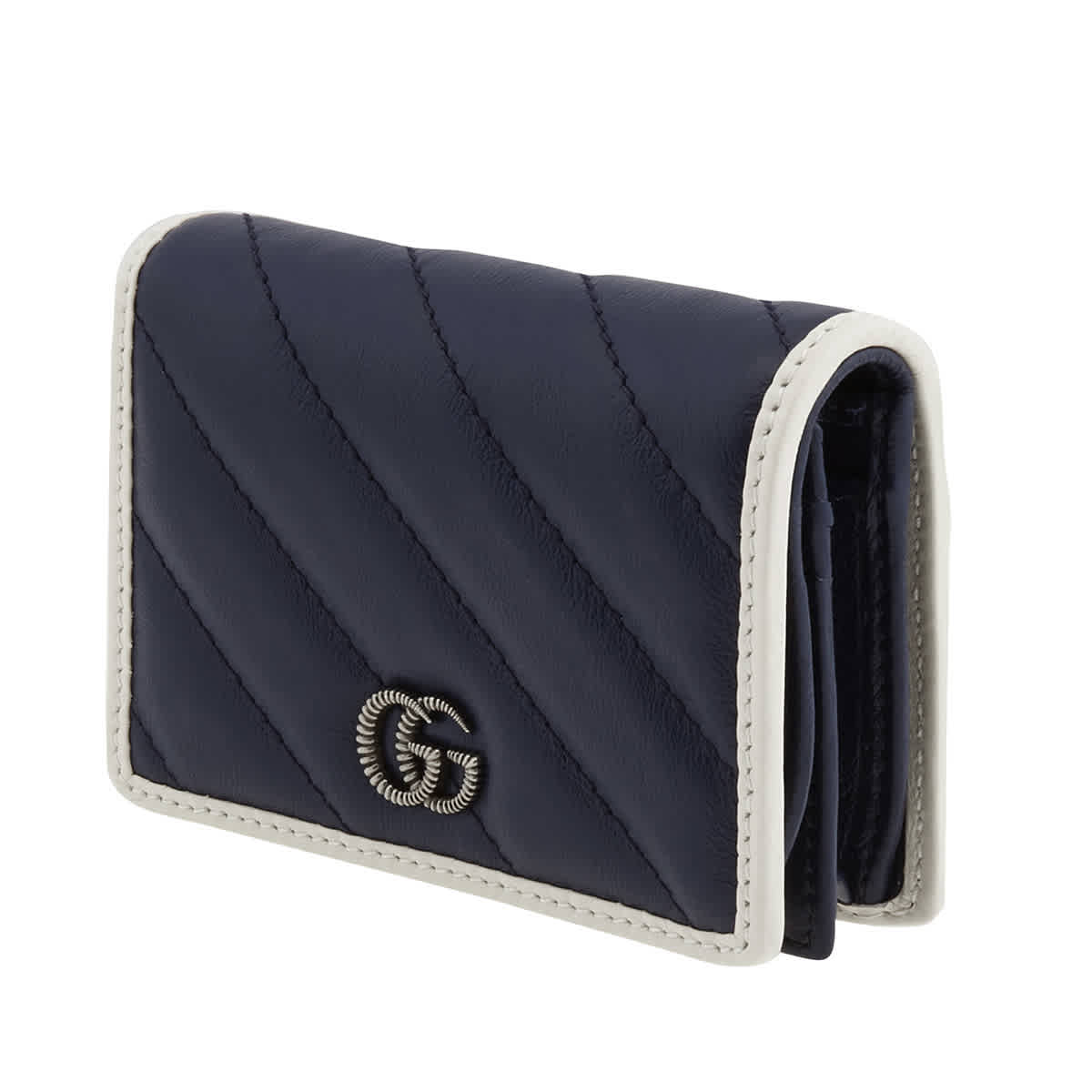 Gucci Ladies Marmont Trim Wallet In Blue