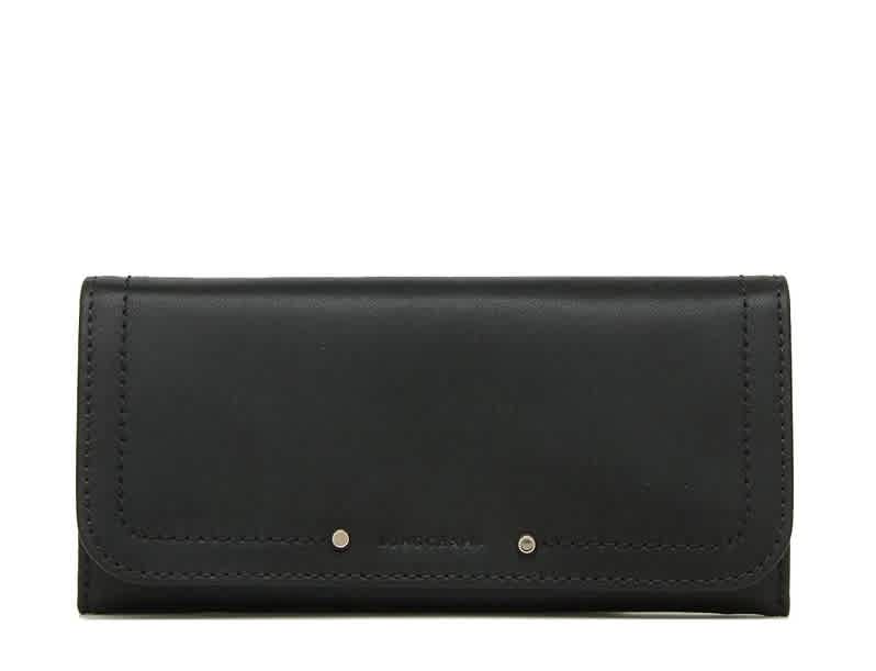 Longchamp Cavalcade Long Flap Wallet In Black