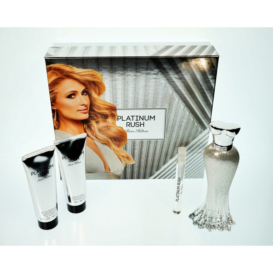 PARIS HILTON PARIS HILTON LADIES PLATINUM RUSH GIFT SET FRAGRANCES 608940584828