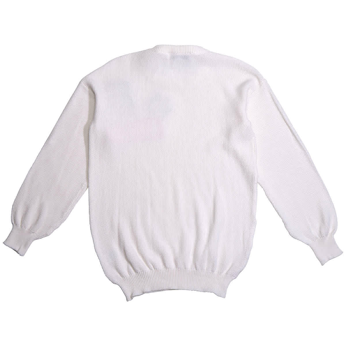 Shop Michaela Buerger Kids Miaou Embroidered Long-sleeve Jumper In White