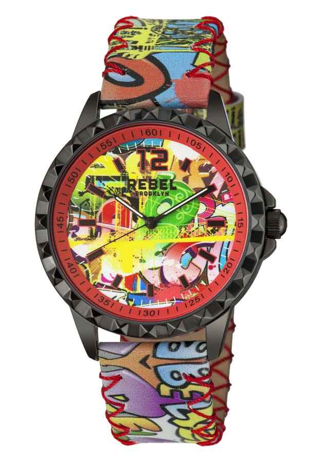 Shop Rebel Dumbo Ladies Watch Rb122-6081 In Black / Coral