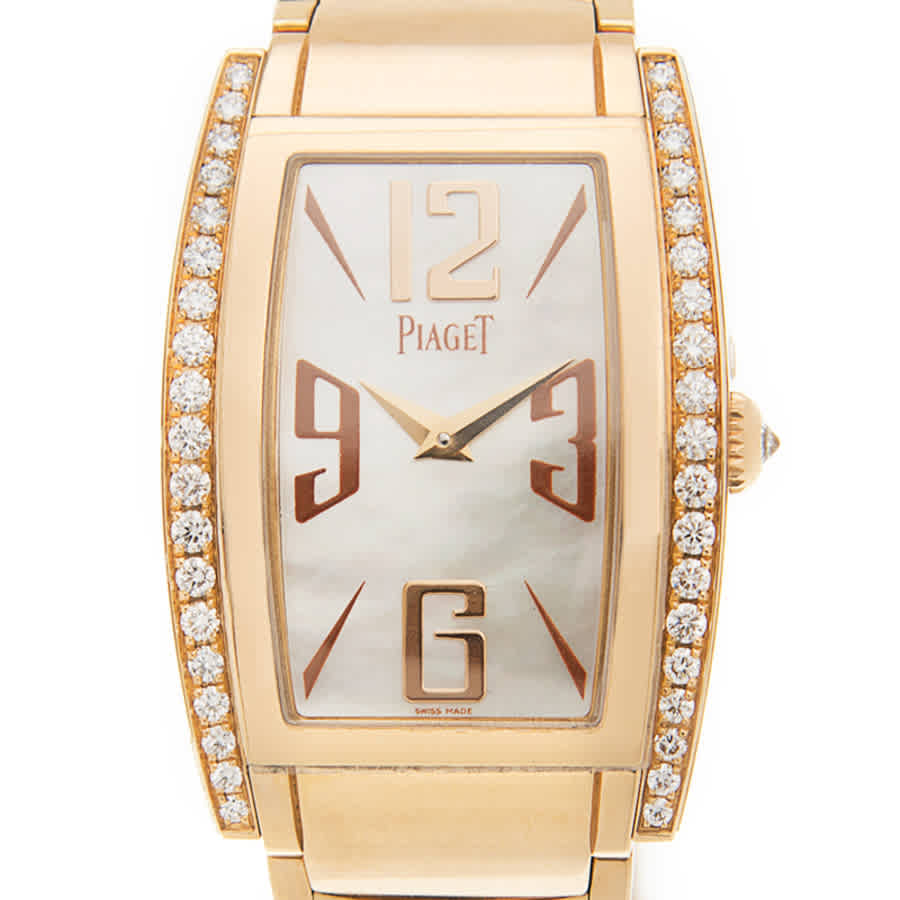 Shop Piaget Limelight Quartz Ladies Watch G0a32094 In Gold / Gold Tone / Lime / Mop / Mother Of Pearl / Rose / Rose Gold / Rose Gold Tone