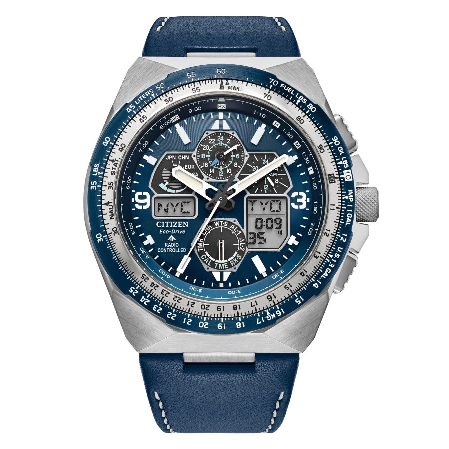 Citizen Chronograph Eco-drive Watch Jy8148-08l In Blue
