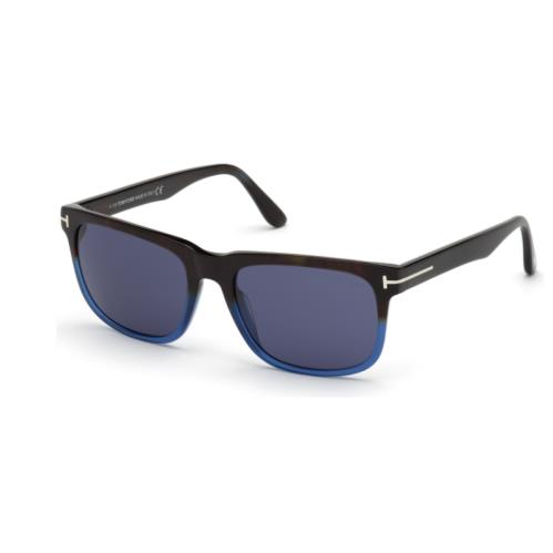 TOM FORD STEPHENSON BLUE RECTANGULAR MENS SUNGLASSES FT0775-D 55V 58