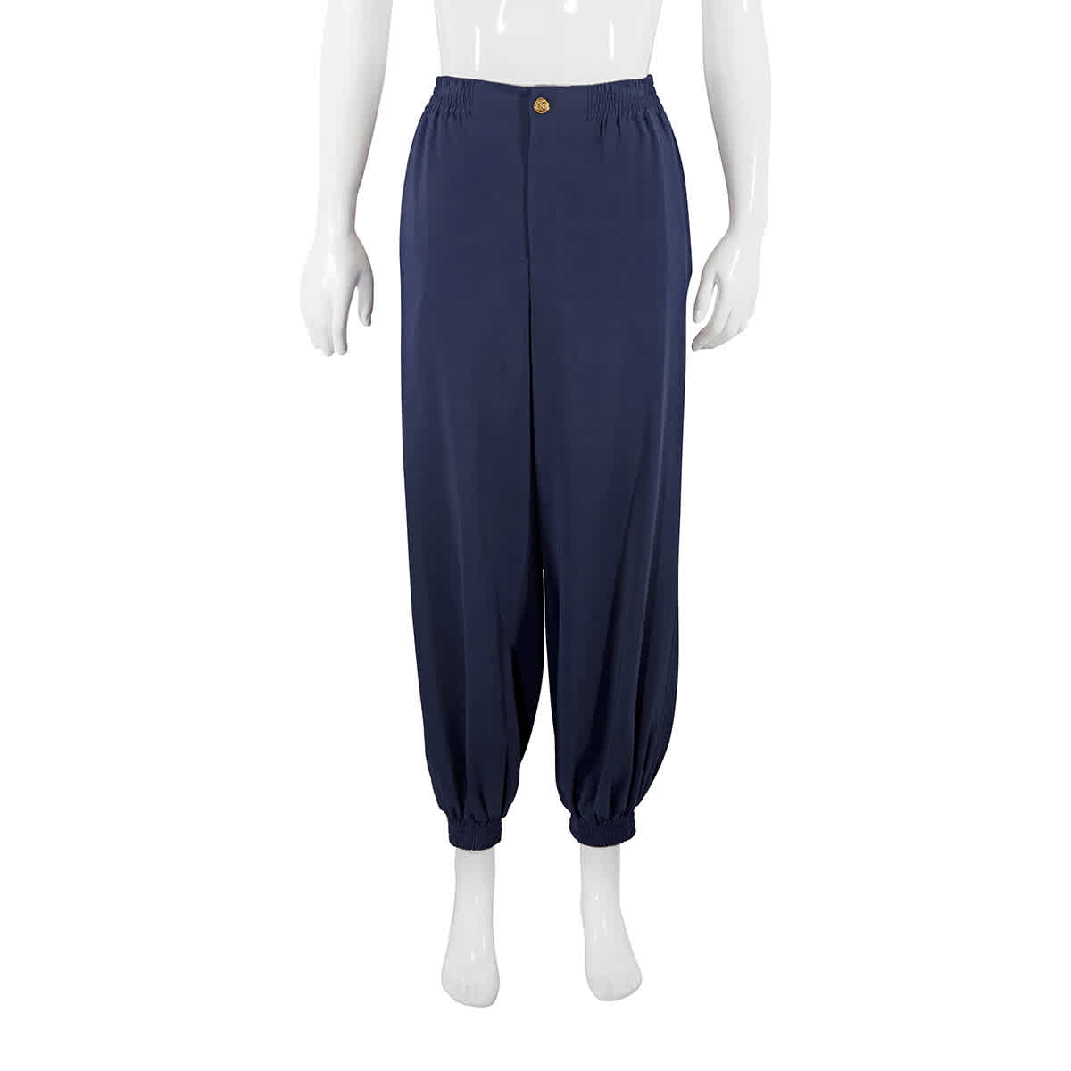 GUCCI LADIES CADY VISCOSE HAREM STYLE TROUSERS IN BLUE