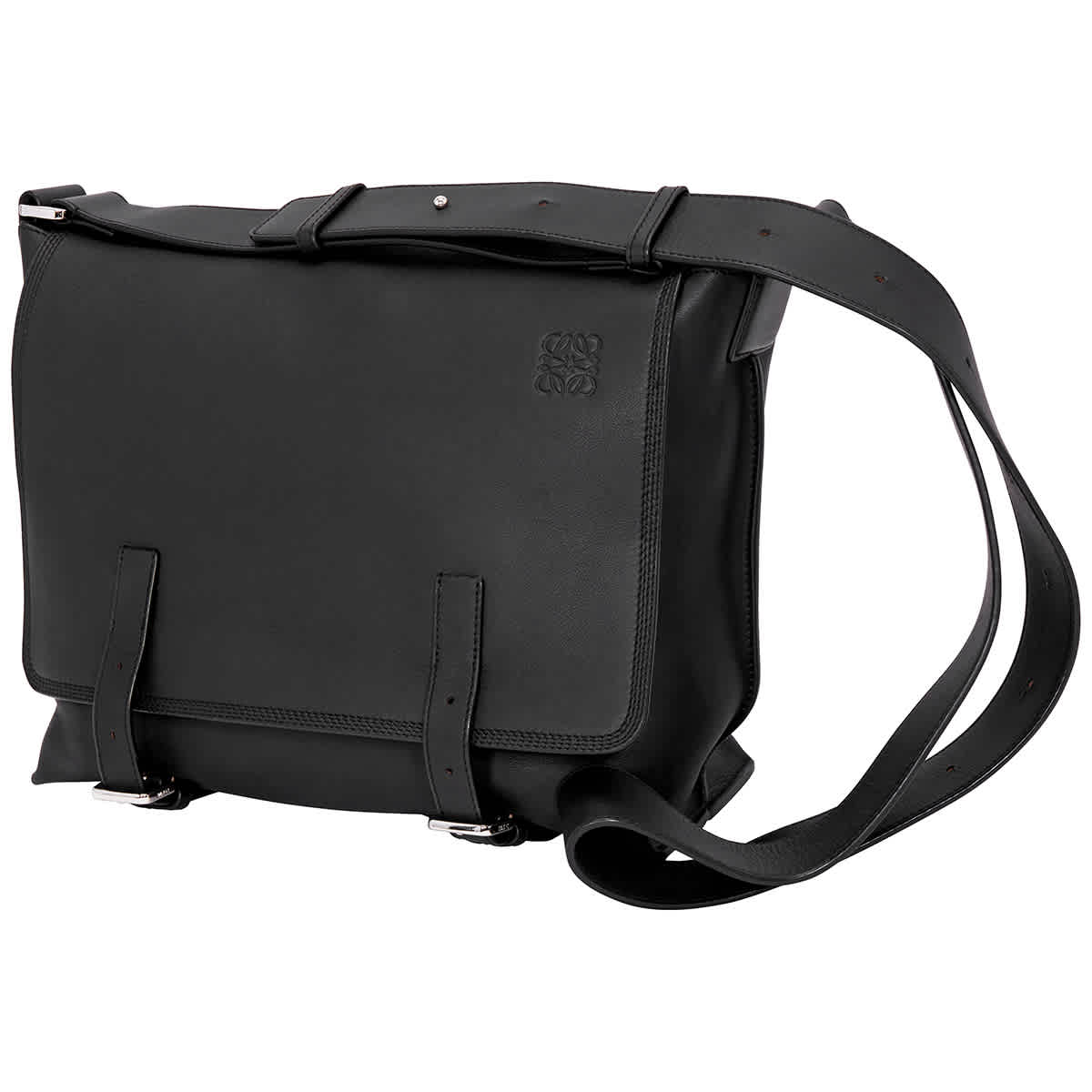 Loewe Black Mens Military Small Messenger Bag ModeSens