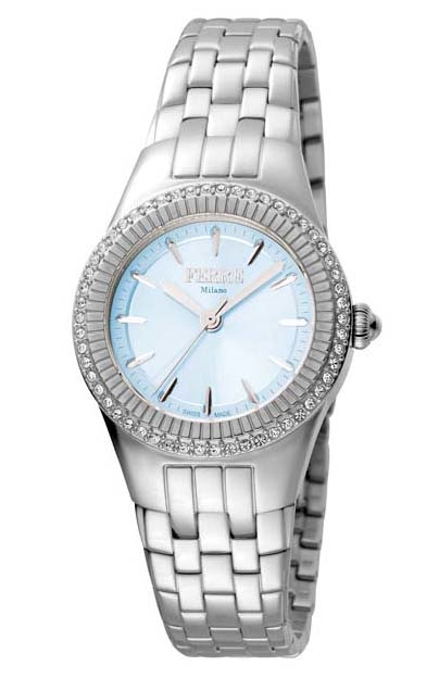 Ferre Milano Blue Mother Of Pearl Dial Ladies Watch Fm1l089m0051 In Blue / Mother Of Pearl