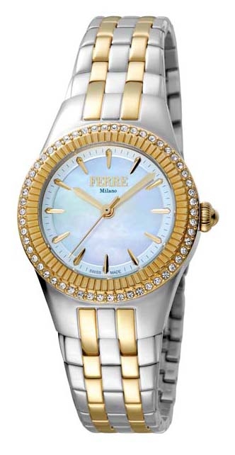 Ferre Milano Ladies Watch Fm1l089m0091 In Two Tone  / Blue / Gold Tone