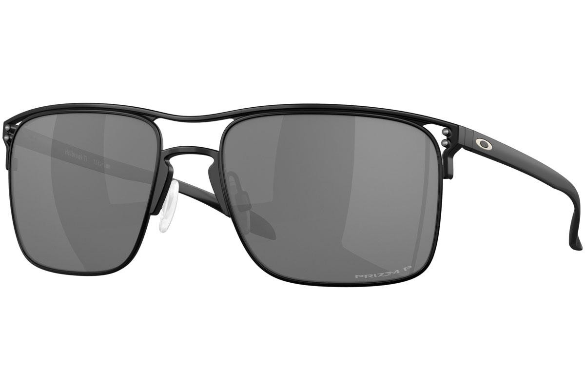 Oakley Holbrook Ti Prizm Black Titanium Mens Sunglasses Oo6048 604802 57 In Black