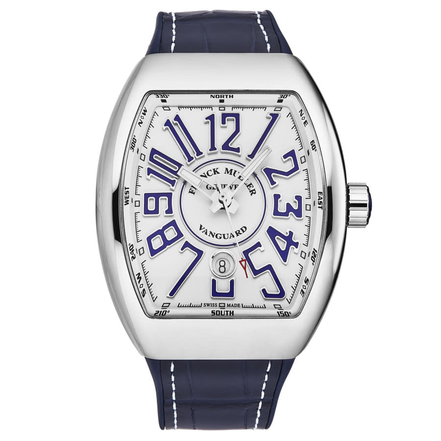 FRANCK MULLER FRANCK MULLER VANGUARD MENS AUTOMATIC WATCH 45SCWHTWHTBLU-3