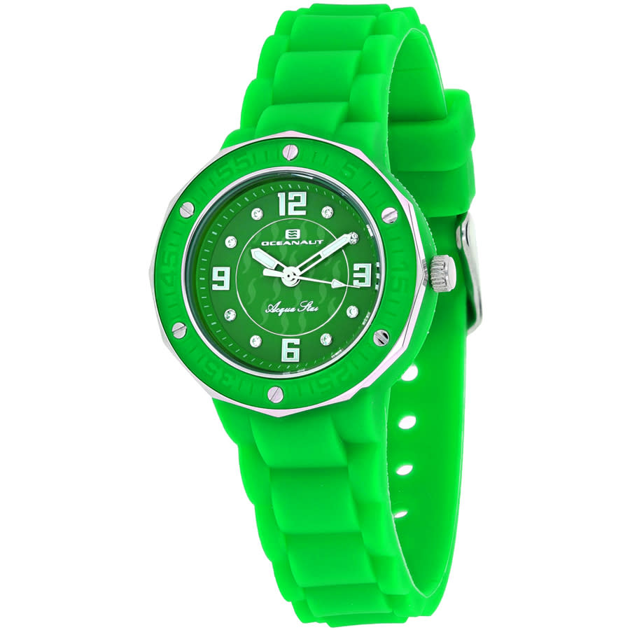 Shop Oceanaut Acqua Star Quartz Green Dial Ladies Watch Oc0439