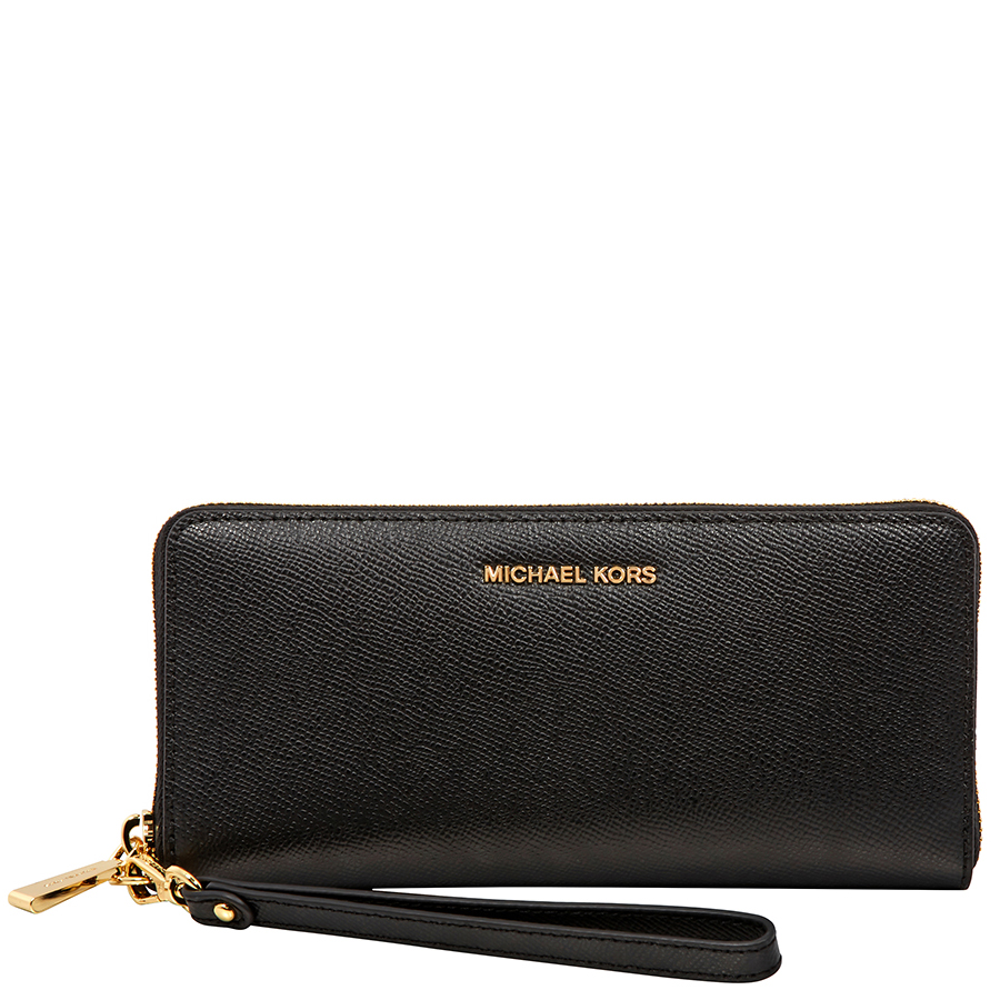 michael kors jet set travel black wallet