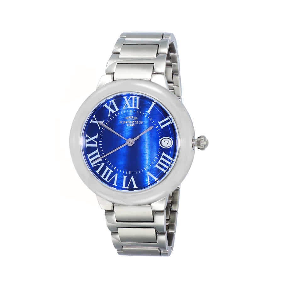 Oniss Onj1111 Blue Dial Stainless Steel Ladies Watch Onj1111-0lbu