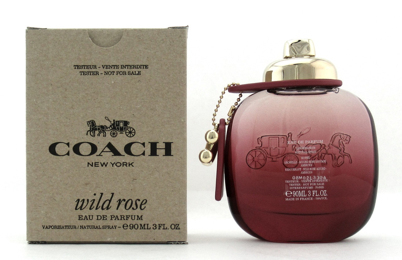 Coach Ladies Wild Rose Edp 3.0 oz (tester) Fragrances 3386460126601 In Red   / Rose
