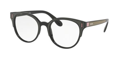 Prada Demo Phantos Ladies Eyeglasses Pr08uv Svk1o1 52 In Black / Brown / Pink