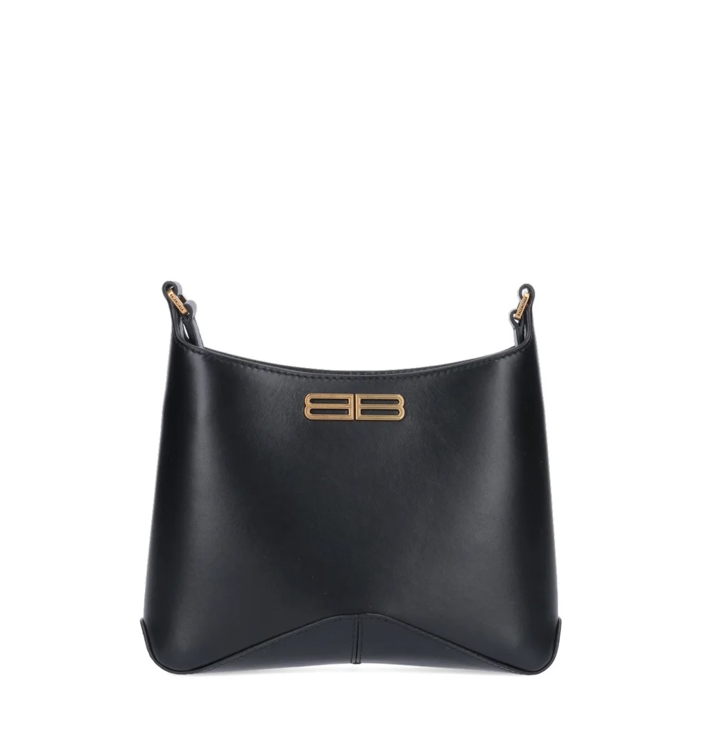 Balenciaga Xx Small Leather Flap Bag In Black