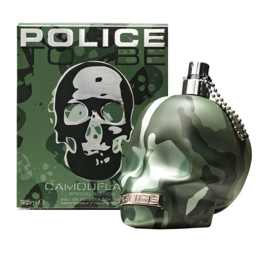 Police Mens To Be Camouflage Edt Spray 4.2 oz Fragrances 679602771214 In Red   / Amber / Orange