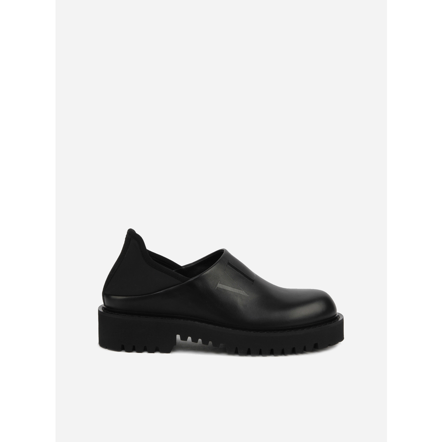 Valentino Garavani Mens Black Slippers