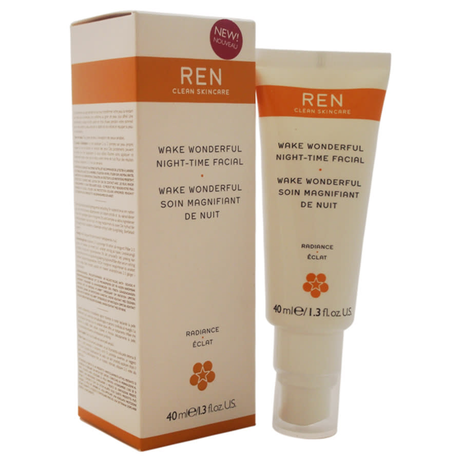 Ren Wake Wonderful Night-time Facial By  For Unisex - 1.3 oz Treatment In N,a