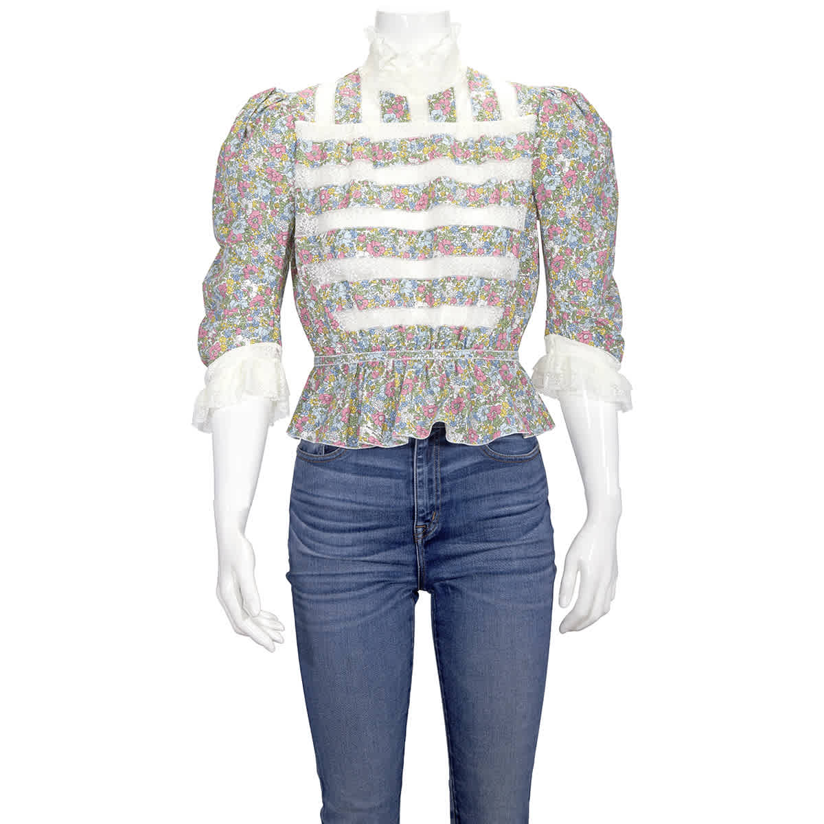 Marc Jacobs Multicolor Victorian Blouse