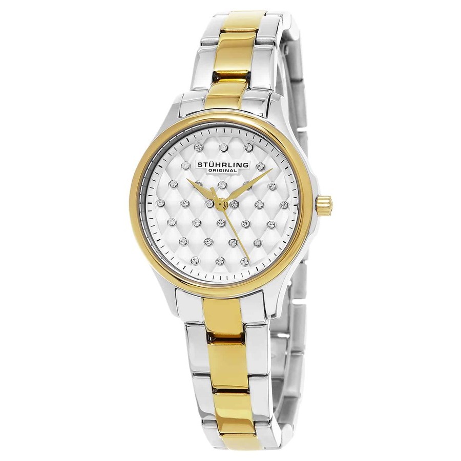 Stuhrling Original Symphony Silver-tone Dial Ladies Watch M15444 In Two Tone  / Gold Tone / Silver / Yellow