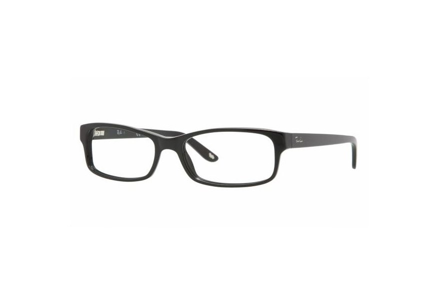 Ray Ban Rectangular Unisex Eyeglasses 0rx5187 2000 52 In Black