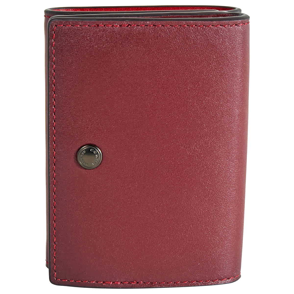 Coach Ladies Colorblock Origami Coin Wallet In Dark Cardinal/wine