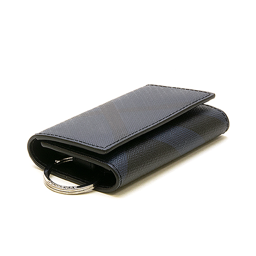 BURBERRY MENS BURBERRY ACCESSORIES MSLG KEYCASE LONDON CHECK NAVY LDN CK COLL IRBY