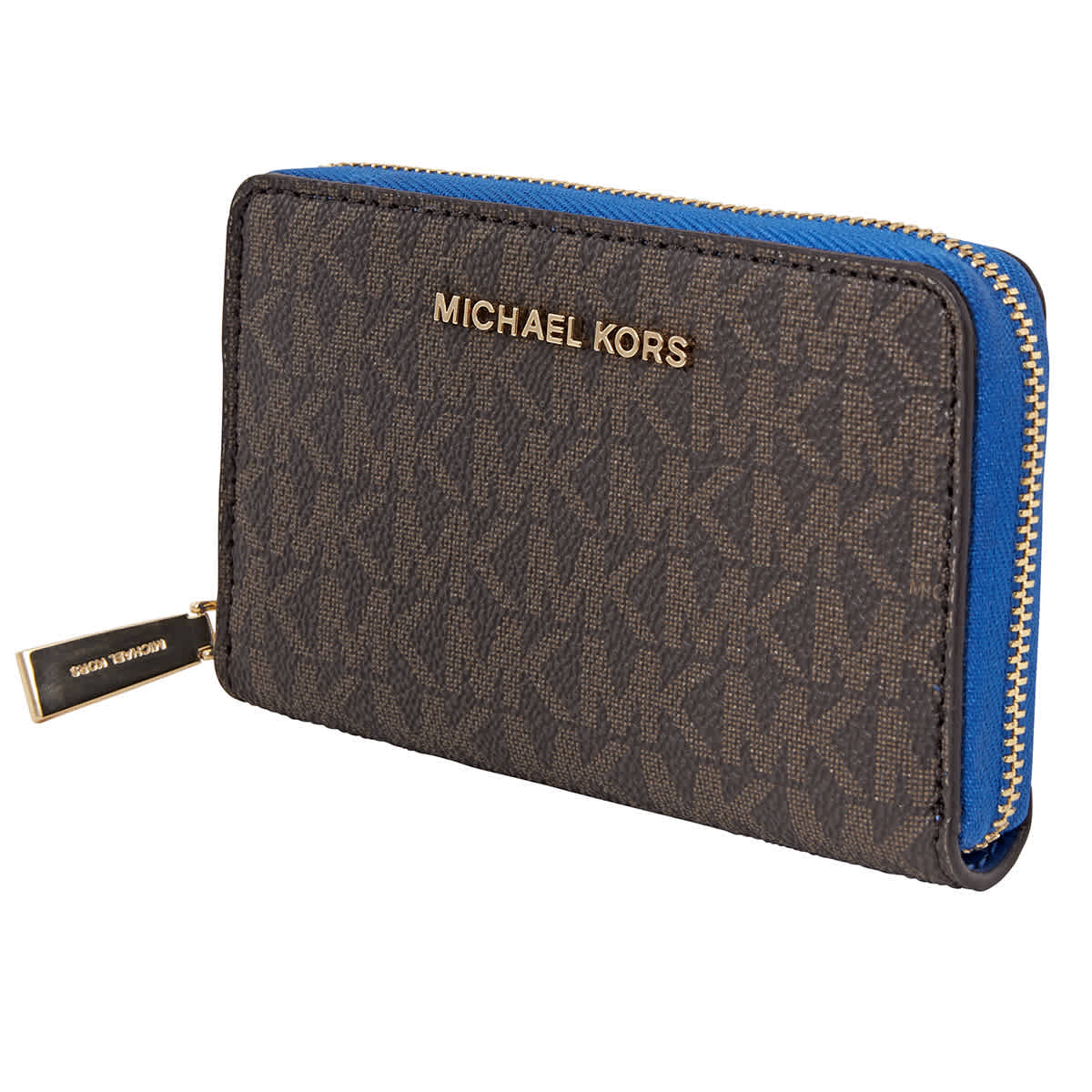 michael kors small blue wallet