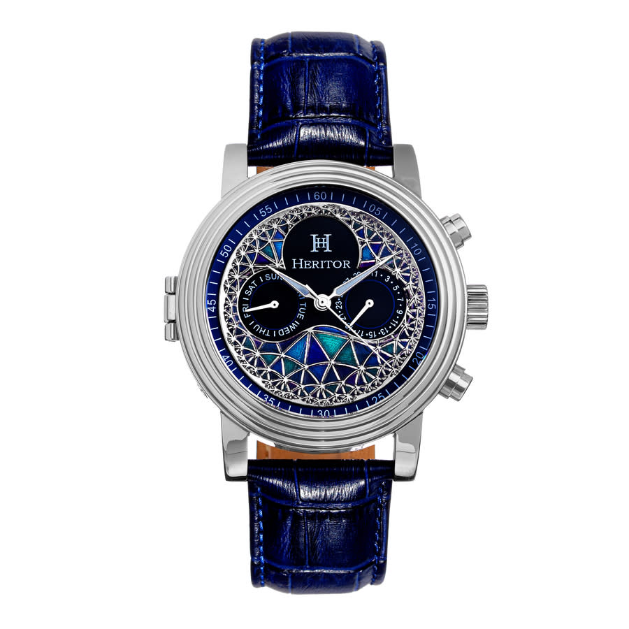 Heritor Legacy Automatic Multi-color Dial Mens Watch Herhr9702 In Blue