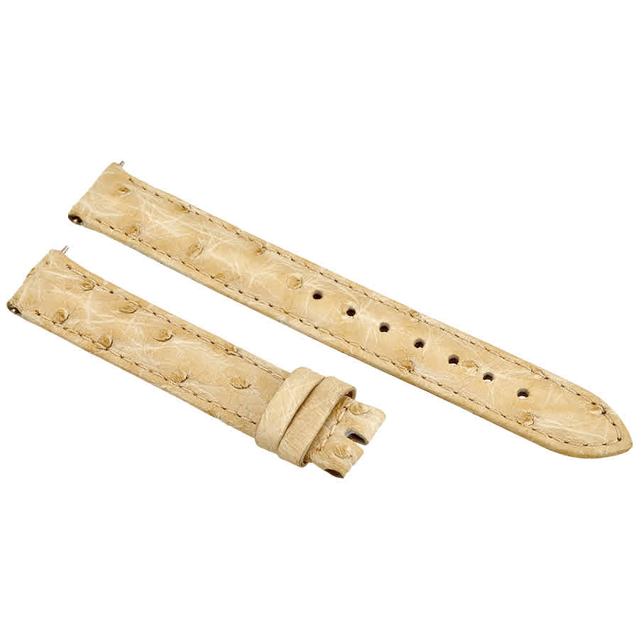 Hadley Roma Ivory 14 Mm Ostrich Leather Strap