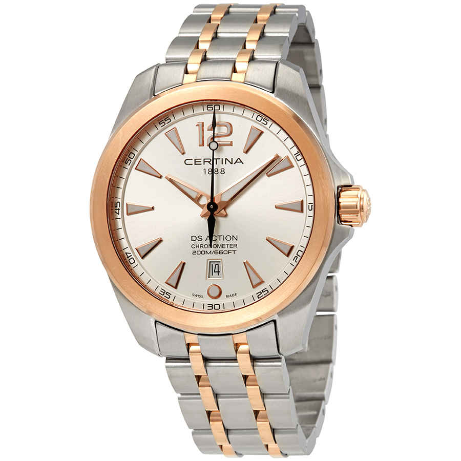 CERTINA DS ACTION CHRONOMETER SILVER DIAL MENS WATCH C032.851.22.037.00