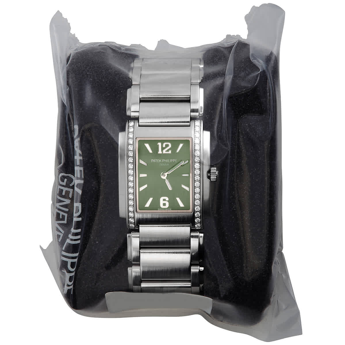 Patek Philippe Twenty~4 Quartz Diamond Ladies Watch 4910-1200a-011 In Green / Olive