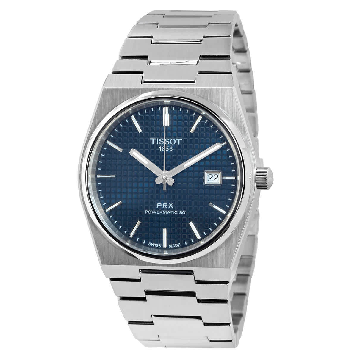 Tissot PRX Powermatic 80 Automatic Blue Dial Mens Watch T137.407.11.041.00