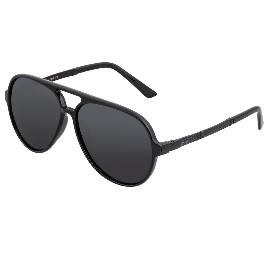 Simplify Spencer Pilot Unisex Sunglasses Ssu120-bk In Black