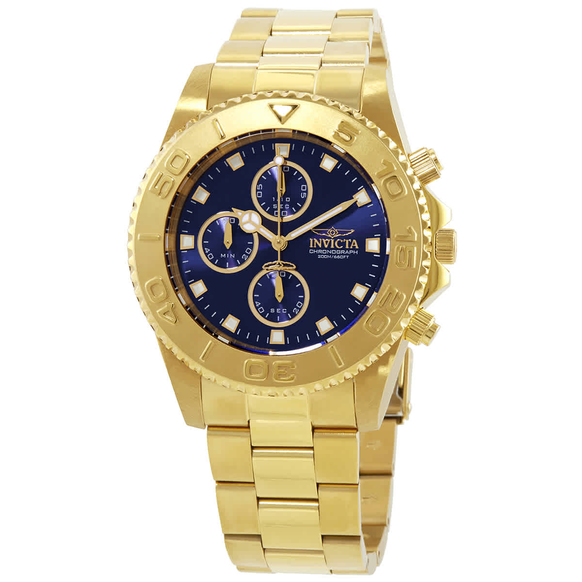Invicta Pro Diver Chronograph Blue Dial Mens Watch 28682 In Blue / Gold Tone