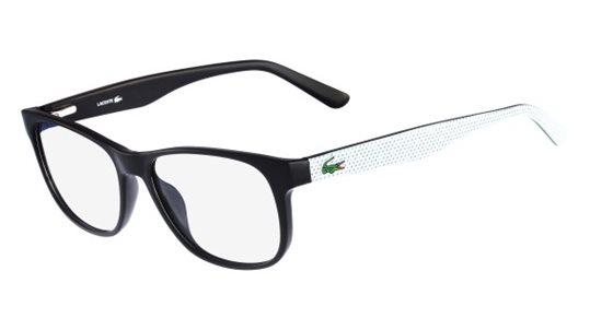 Lacoste Demo Rectangular Unisex Eyeglasses L2743 001 52 In Black