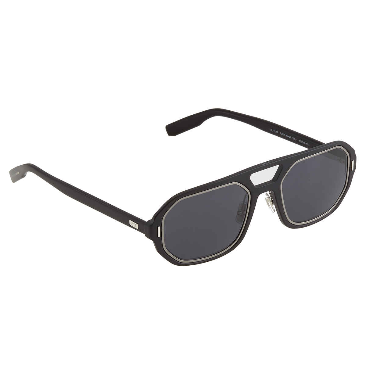 Dior Grey Blue Ir Round Mens Sunglasses Al13.14 0rzz 54 In Black,blue,grey