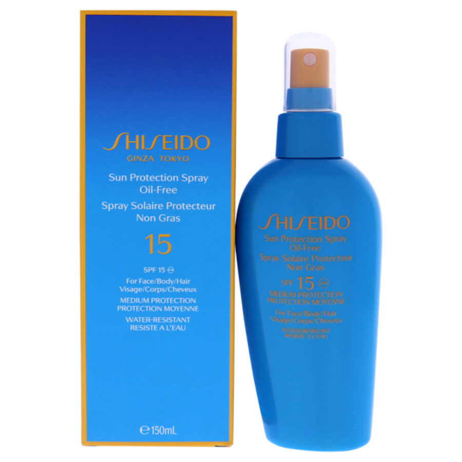 Shiseido Sun Protection Spray Oil-free Spf 15 By For Unisex - 5 oz Sun Care In Pink,red