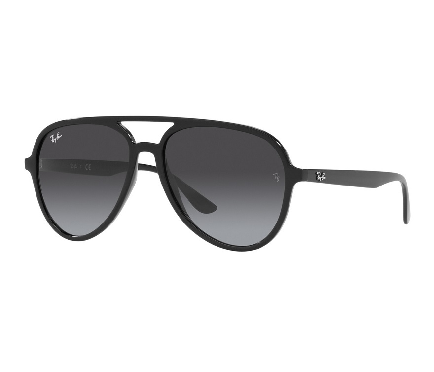 Ray Ban Unisex Low Bridge Fit Sunglasses, Rb4376f 57 In Black / Grey